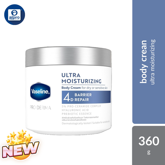 Vaseline Pro Derma 4 Moist Lotion 360g | Ultra Moisturizing Vaseline