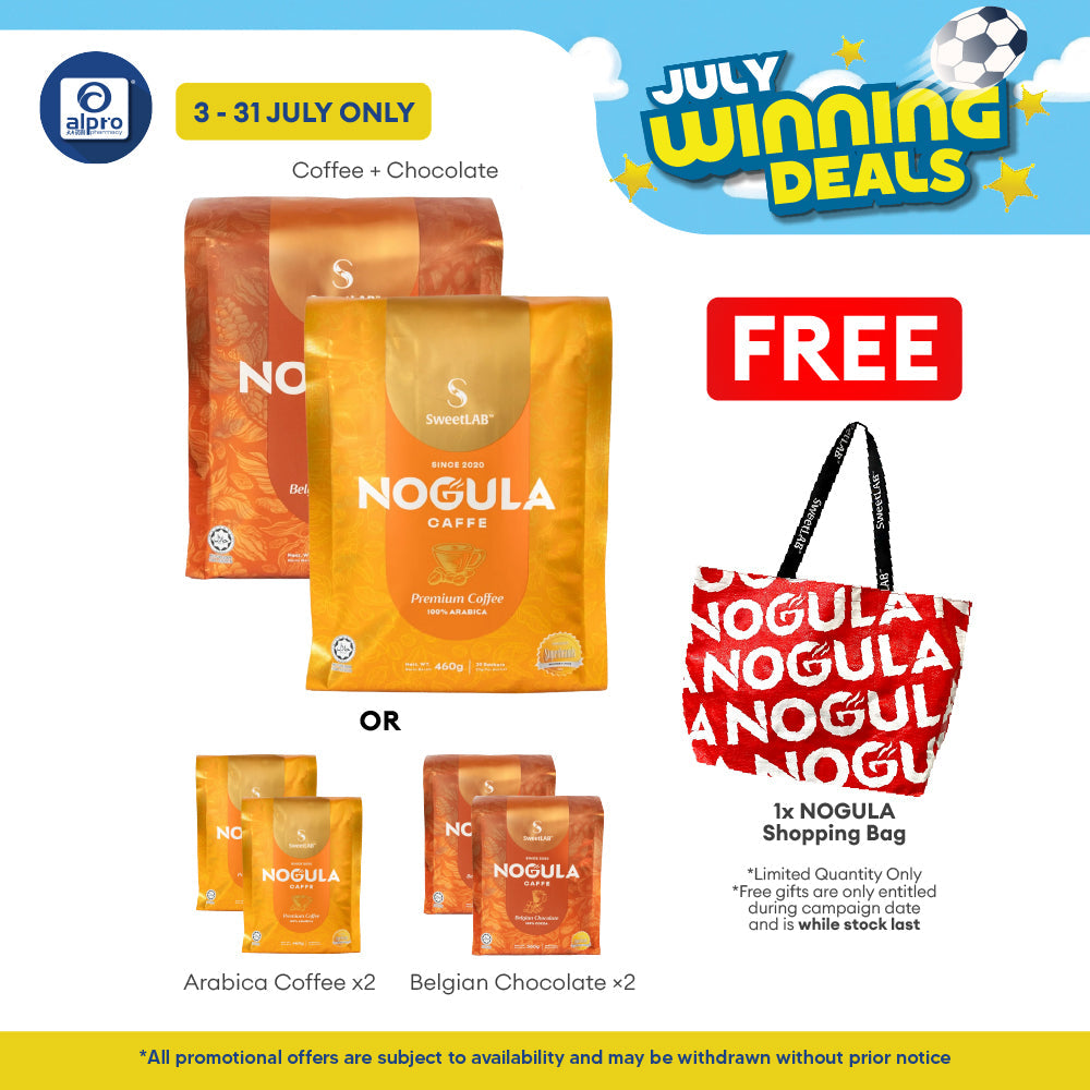 SweetLab NOGULA Caffe Arabica Coffee / Belgian Chocolate - Twin-Pack Bundle 20s ×2packs SweetLAB