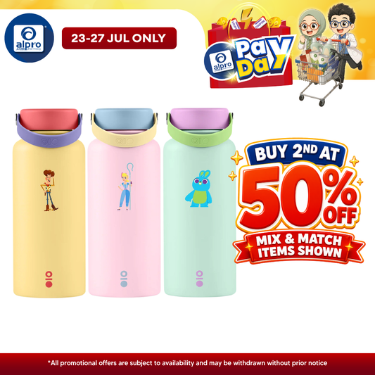Montigo Ace Bottle Mega Toy Story Inseparable Pals Collection (Woody and Buzz/ Bunny and Ducky/ Bo Peep and Sheep) 950mL Montigo