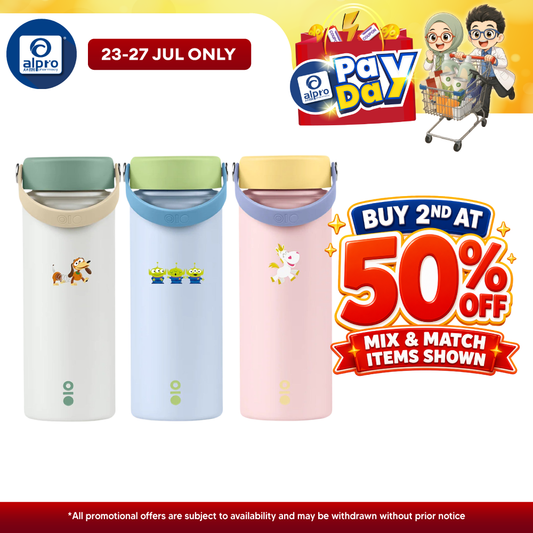 Montigo Ace Bottle Medium Toy Story Inseparable Pals Collection (Slinky Dog & Rex/ Alien & Mr. Potato/ Buttercup & Trix) Montigo