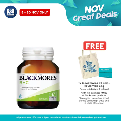 Blackmores Vitamin B+C 30s | Wellbeing Blackmores