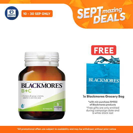 Blackmores Vitamin B+C 30s | Wellbeing Blackmores