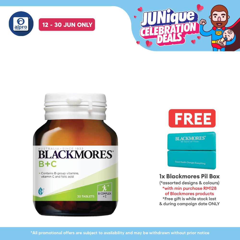 Blackmores Vitamin B+C 30s | Wellbeing Blackmores