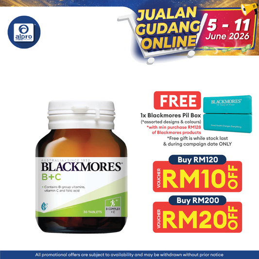 Blackmores Vitamin B+C 30s | Wellbeing Blackmores