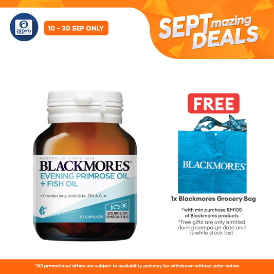 Blackmores Evening Primrose Oil + Fish Oil 30s | Anti-Inflamation Alpro Pharmacy