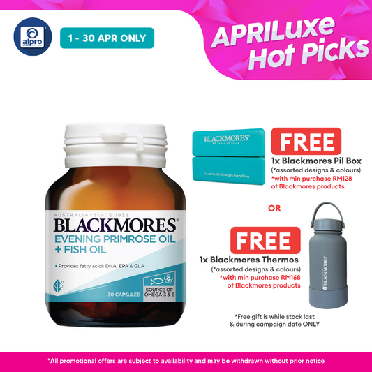 Blackmores Evening Primrose Oil + Fish Oil 30s | Anti-Inflamation Blackmores