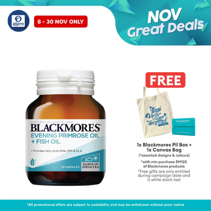 Blackmores Evening Primrose Oil + Fish Oil 30s | Anti-Inflamation Alpro Pharmacy