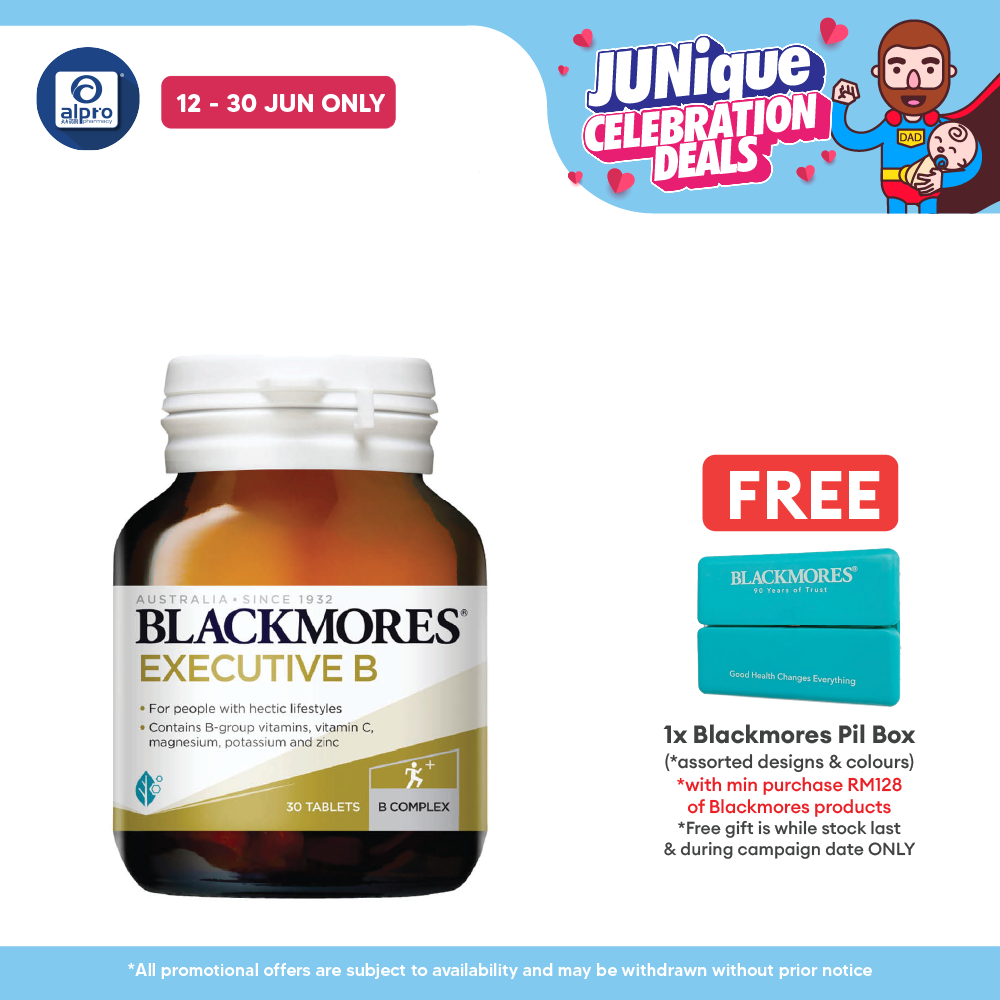 Blackmores Executive B 30s B-complex | Relieve Fatigue Blackmores