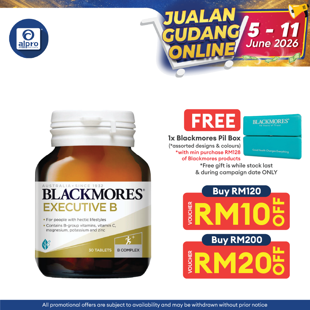 Blackmores Executive B 30s B-complex | Relieve Fatigue Blackmores