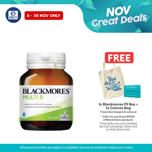 Blackmores Multi B 30s | Relieve Fatigue Blackmores
