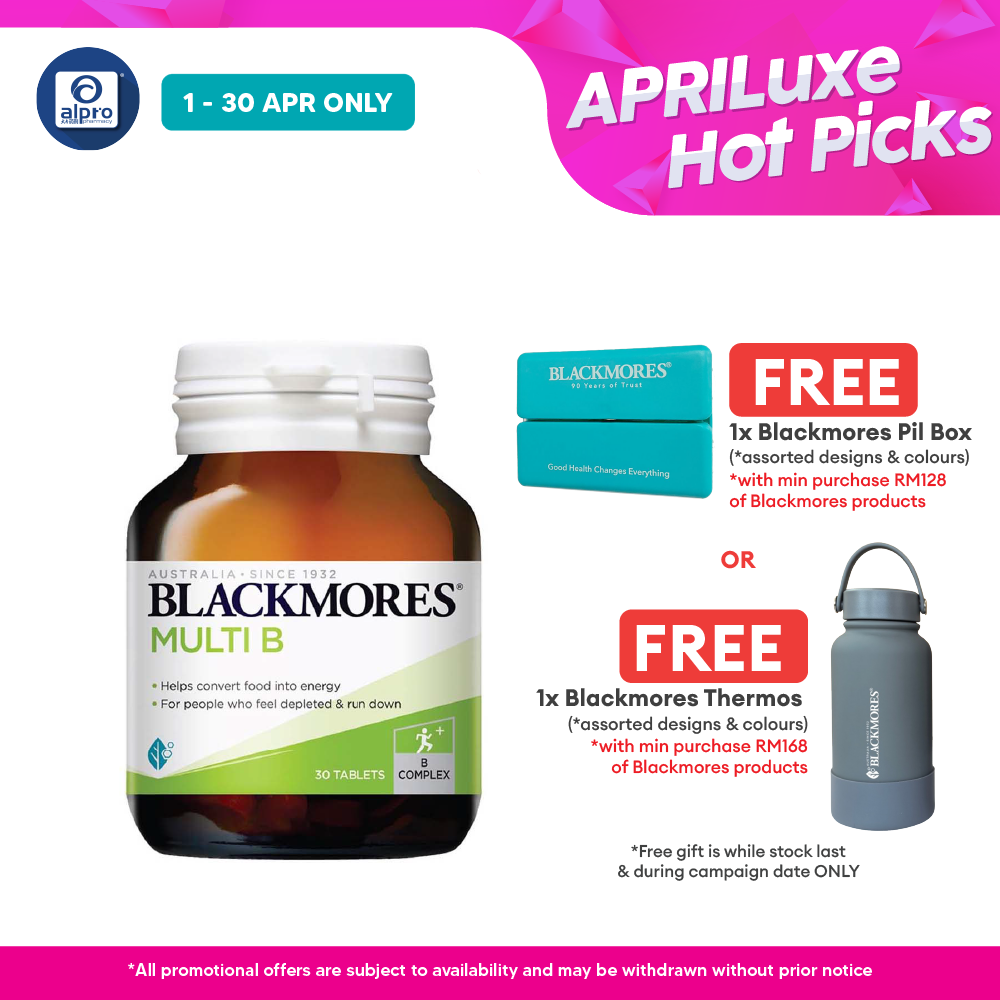 Blackmores Multi B 30s | Relieve Fatigue Blackmores