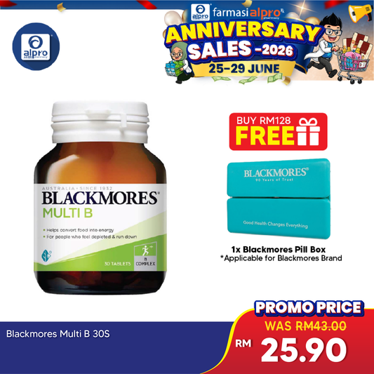 Blackmores Multi B 30s | Relieve Fatigue Blackmores