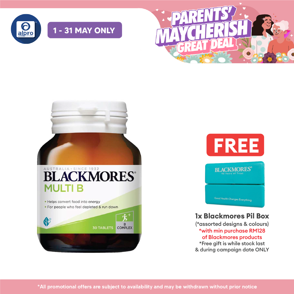 Blackmores Multi B 30s | Relieve Fatigue Blackmores