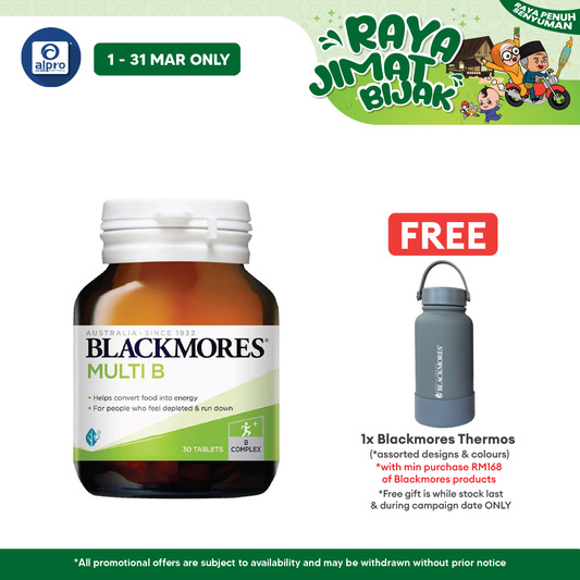 Blackmores Multi B 30s | Relieve Fatigue Blackmores