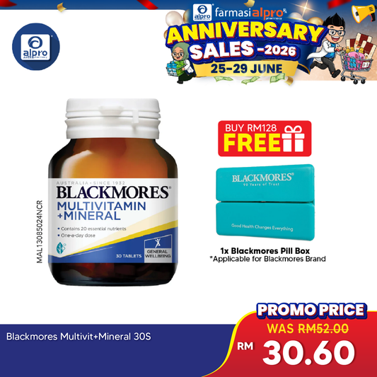 Blackmores Multivitamins + Minerals 30s | General Well-being Blackmores