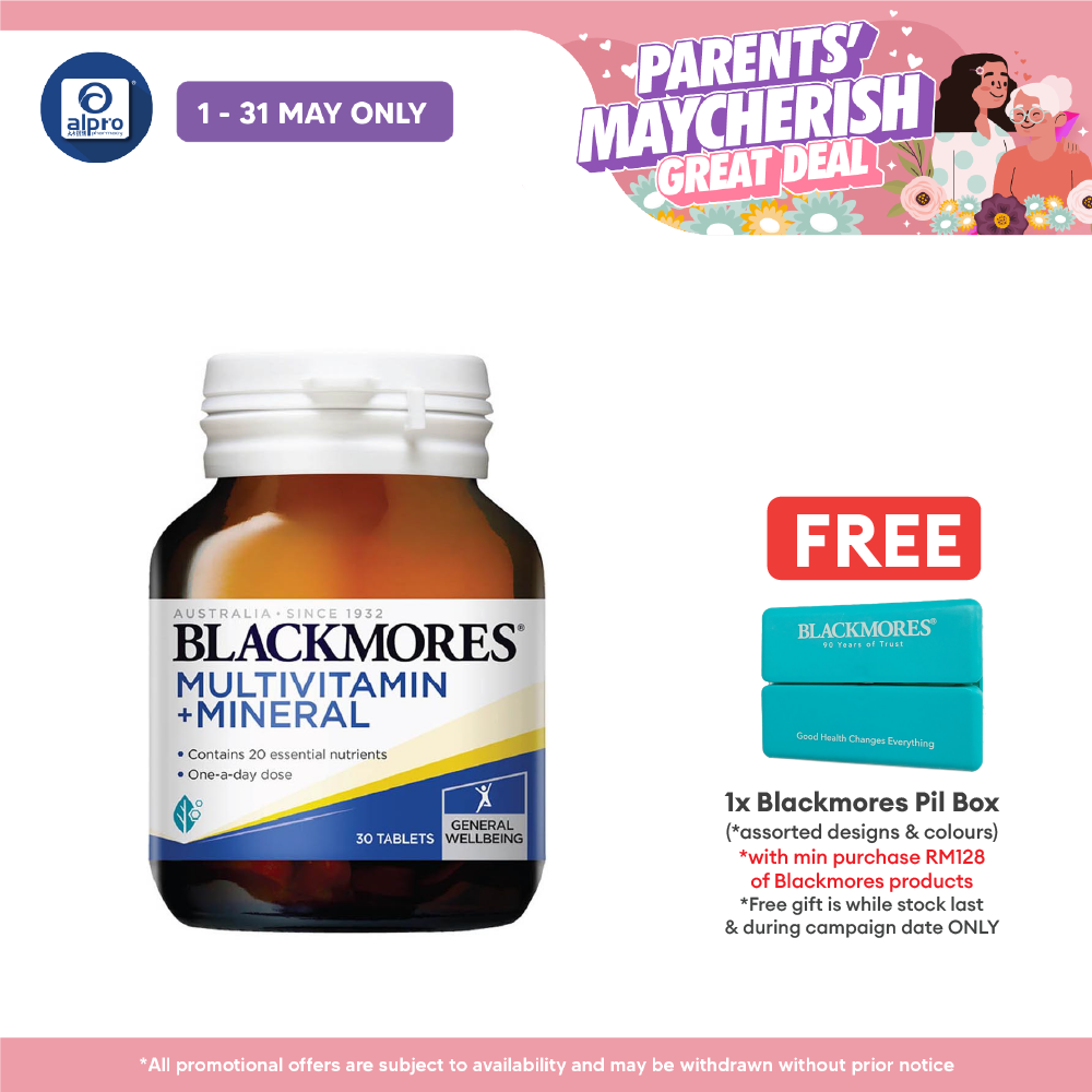 Blackmores Multivitamins + Minerals 30s | General Well-being Blackmores