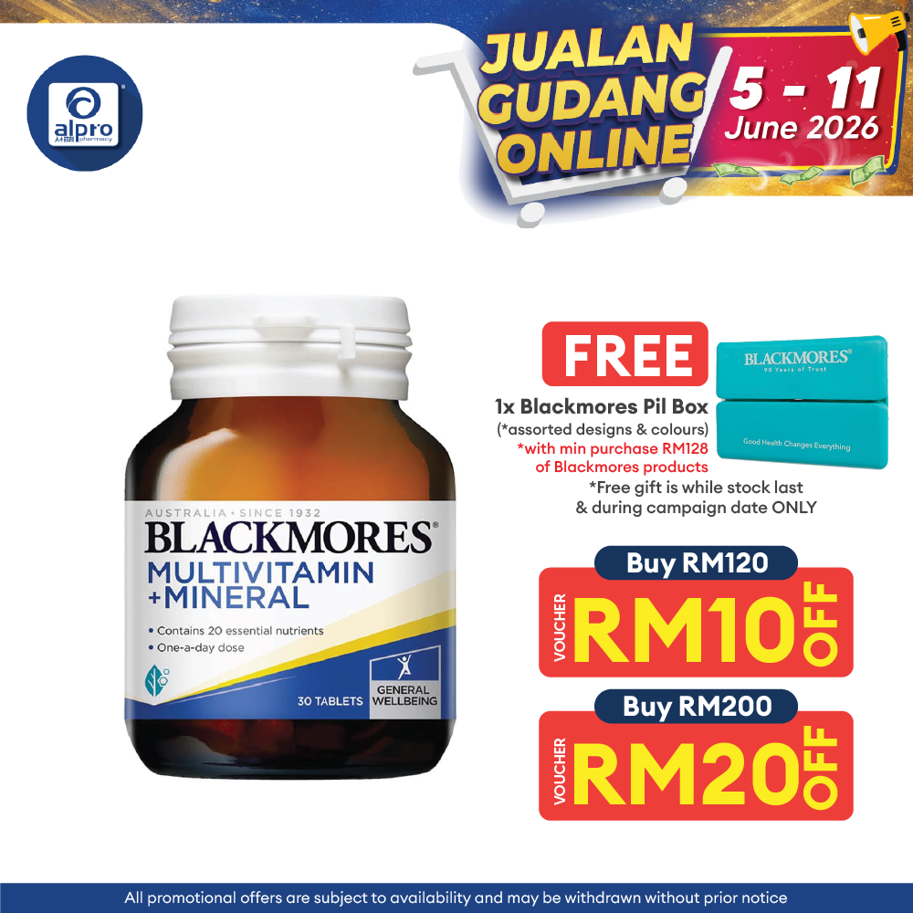 Blackmores Multivitamins + Minerals 30s | General Well-being Blackmores