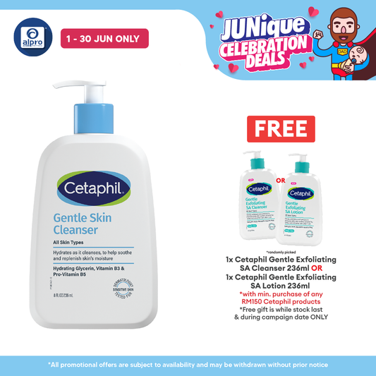 Cetaphil Gentle Skin Cleanser 236ml | Provides Deep Cleanse Cetaphil