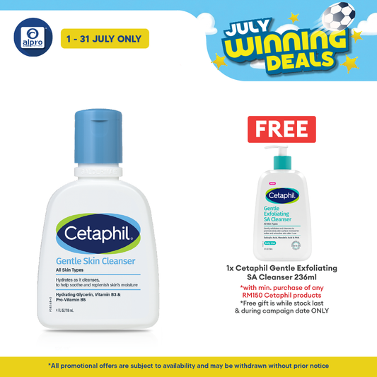 Cetaphil Gentle Skin Cleanser All Skin 118ml | Soothes and Gentle on Skin Cetaphil