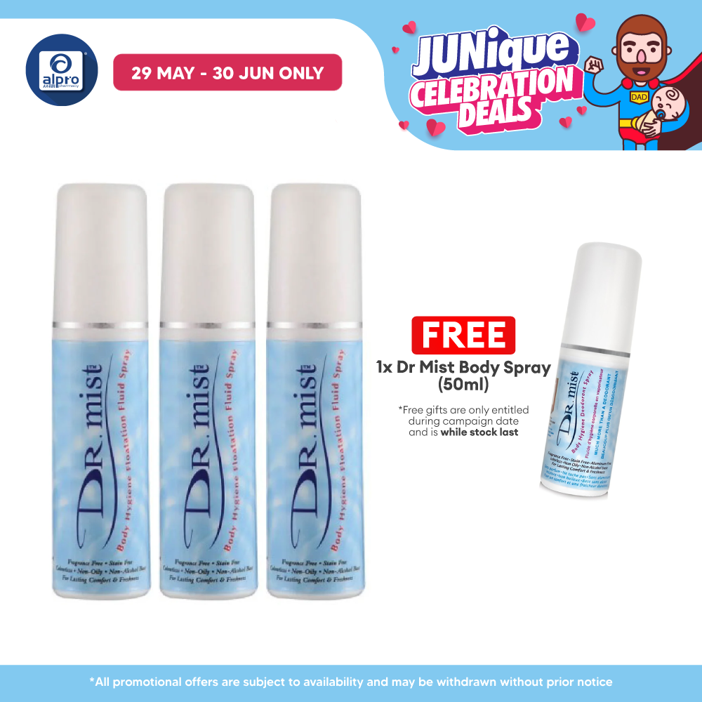 Dr. Mist Deodorant Spray Promo Pack 75ml 3s Dr.Mist