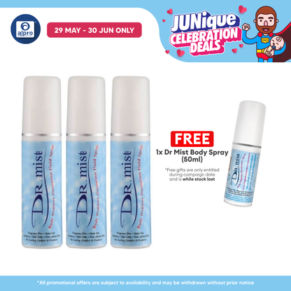 Dr. Mist Deodorant Spray Promo Pack 75ml 3s Dr.Mist