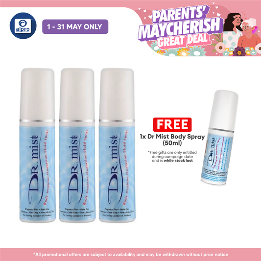 Dr. Mist Deodorant Spray Promo Pack 75ml 3s Dr.Mist