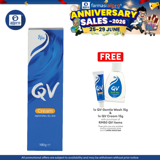 Ego QV Cream 100g | For Dry Skin QV