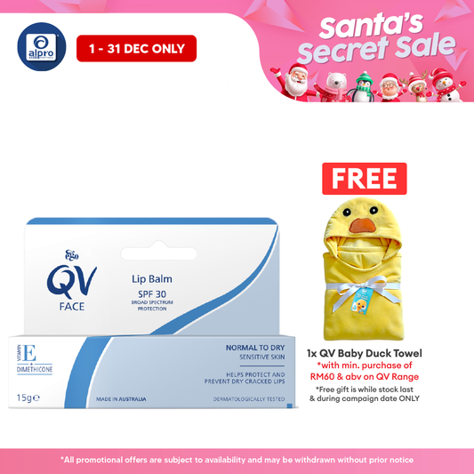 Ego QV Lip Balm Spf30 15g | For Dry and Sensitive Lips Alpro Pharmacy