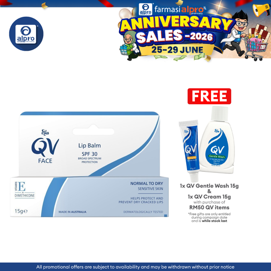 Ego QV Lip Balm Spf30 15g | For Dry and Sensitive Lips QV