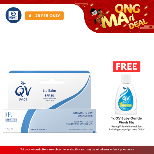 Ego QV Lip Balm Spf30 15g | For Dry and Sensitive Lips Yolu