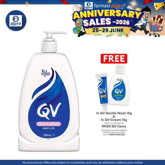 Ego QV Skin Lotion 500ml | Repairs and Soothes Dry skin QV