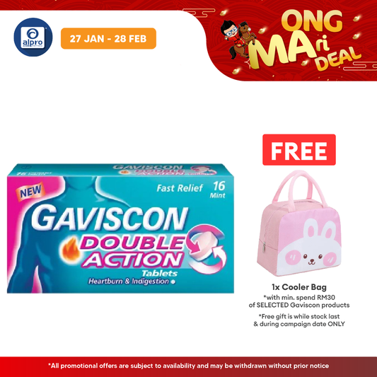 Gaviscon Double Action 250mg 16s | Provides Dual Relief Gaviscon
