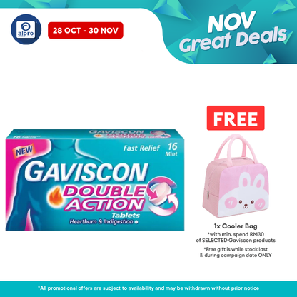 Gaviscon Double Action 250mg 16s | Provides Dual Relief Gaviscon