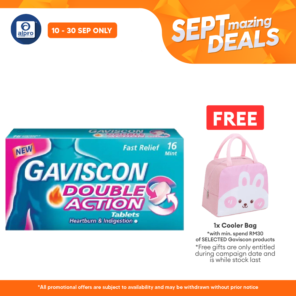 Gaviscon Double Action 250mg 16s | Provides Dual Relief Gaviscon