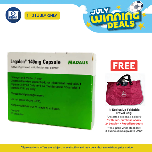 Legalon with Milk Thistle Fruit Extract 140mg 3x10s | Liver Health Meda