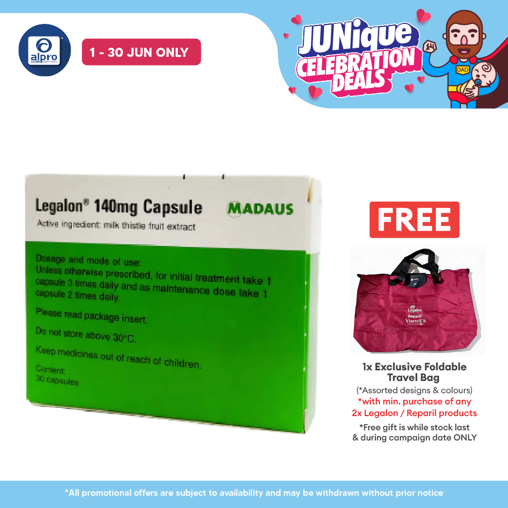 Legalon with Milk Thistle Fruit Extract 140mg 3x10s | Liver Health Meda