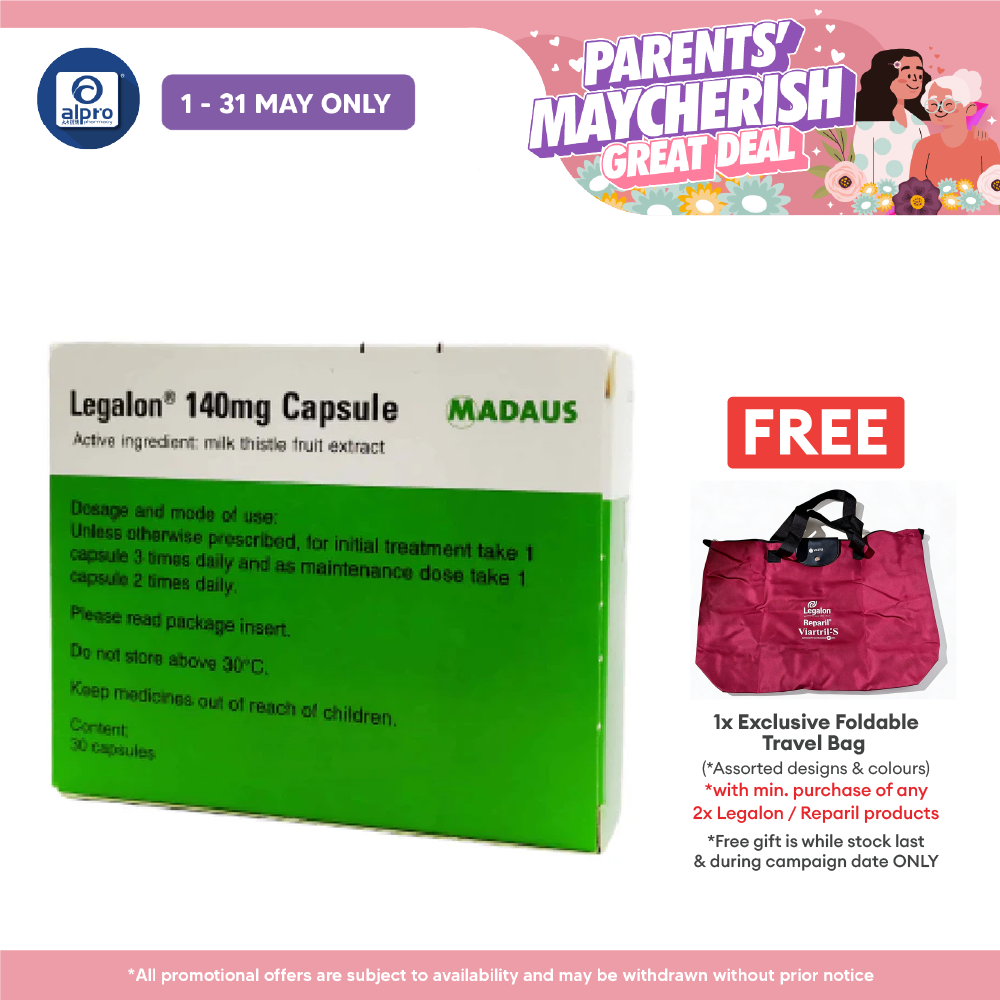 Legalon with Milk Thistle Fruit Extract 140mg 3x10s | Liver Health Alpro Pharmacy