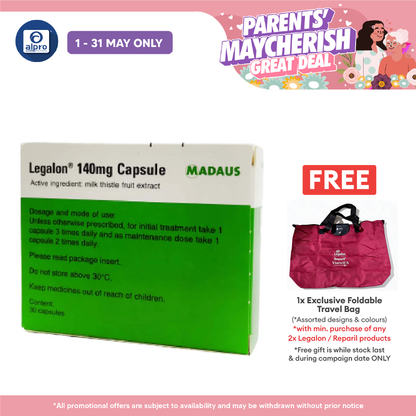 Legalon with Milk Thistle Fruit Extract 140mg 3x10s | Liver Health Alpro Pharmacy