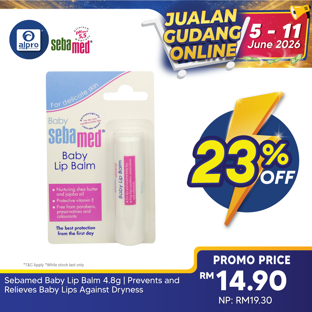 Sebamed Baby Lip Balm 4.8g | Prevents and Relieves Baby Lips Against Dryness Sebamed