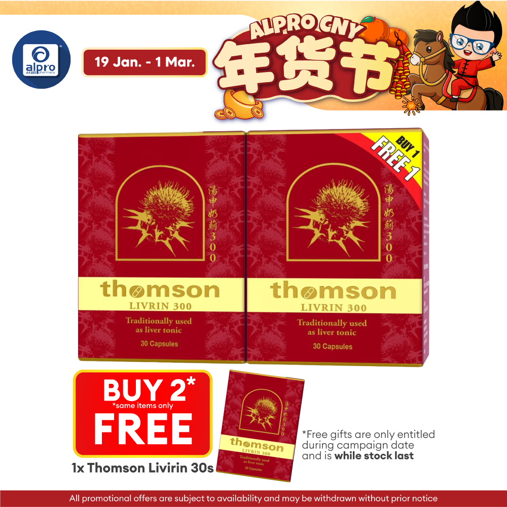 Thomson Livrin w Milk Thistle Extract 300mg 2x30s | Liver Health