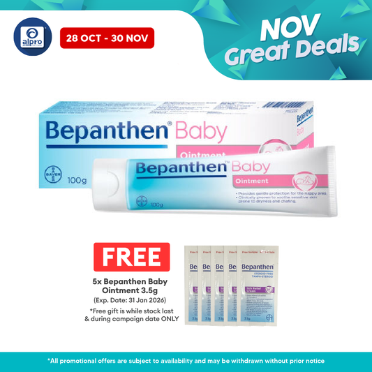 Bepanthen Ointment Nappy Rash 100g | Gently Aids Natural Skin Recovery Bepanthen