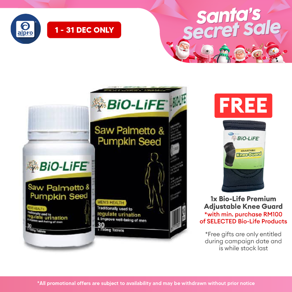 Bio-life Saw Palmetto & Pumpkin (30s) | Men's Health Bio-life