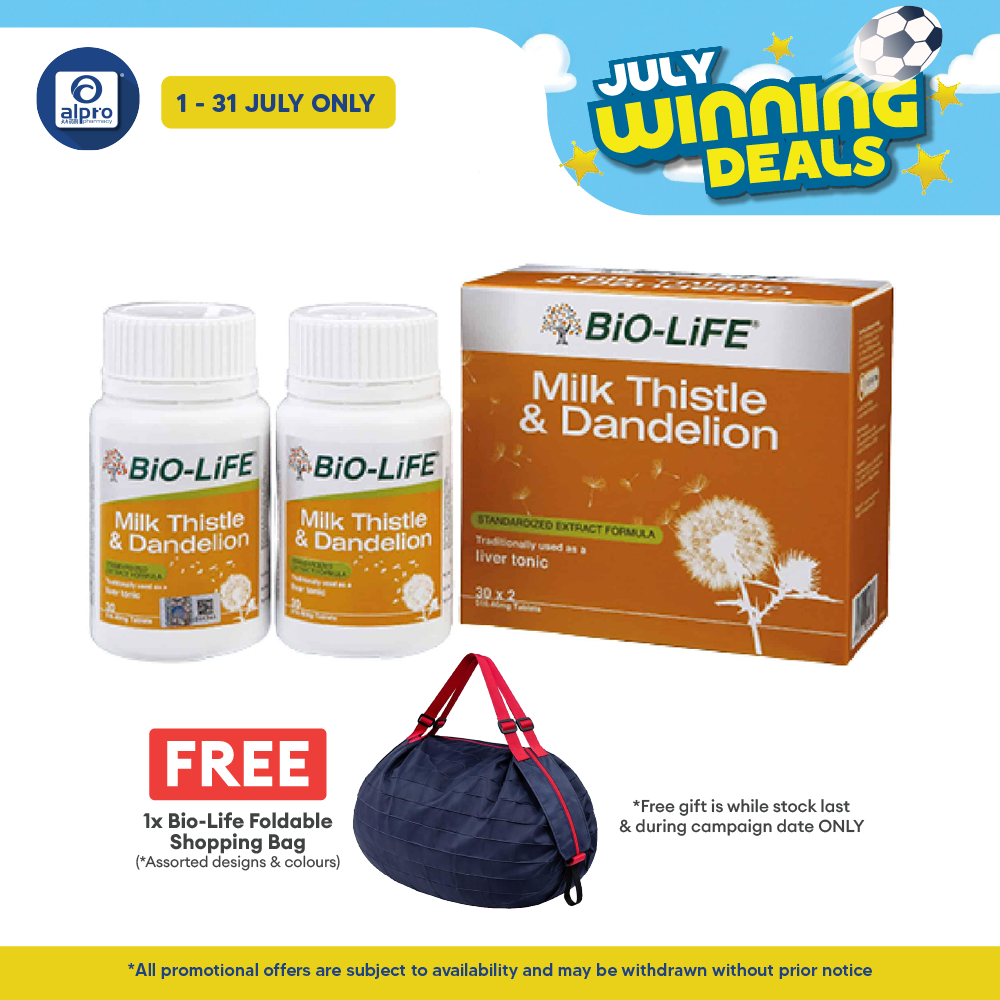 Bio-life Milk Thistle & Dandelion 2x30s | Liver Health Bio-life
