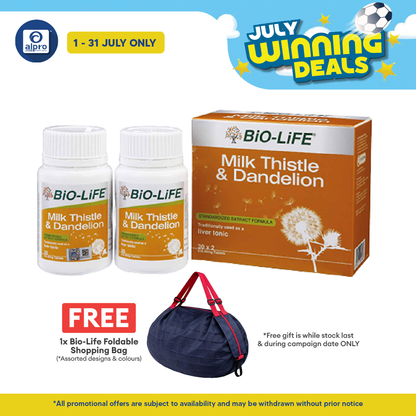 Bio-life Milk Thistle & Dandelion 2x30s | Liver Health Bio-life