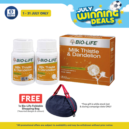 Bio-life Milk Thistle & Dandelion 2x30s | Liver Health Bio-life