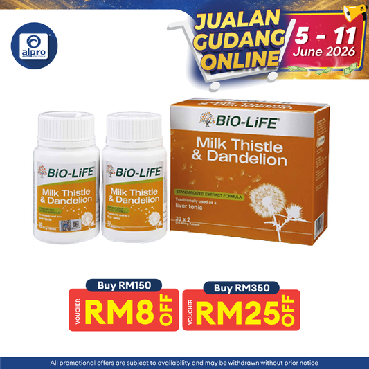 Bio-life Milk Thistle & Dandelion 2x30s | Liver Health Bio-life