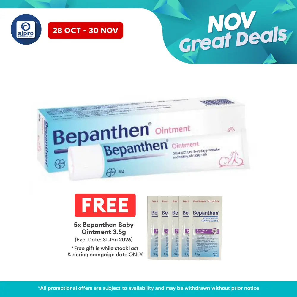 Bepanthen Ointment Nappy Rash 30g | Natural Recovery of Sensitive Skin Bepanthen