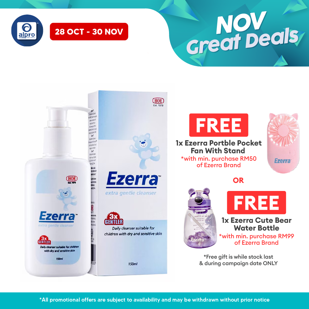 Ezerra Extra Gentle Cleanser 150ml Ezerra