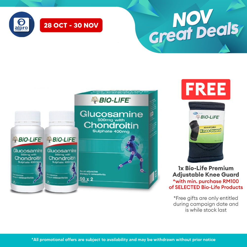 Bio-life Glucosamine & Chondroitin 2x90s | Joint Health Bio-life