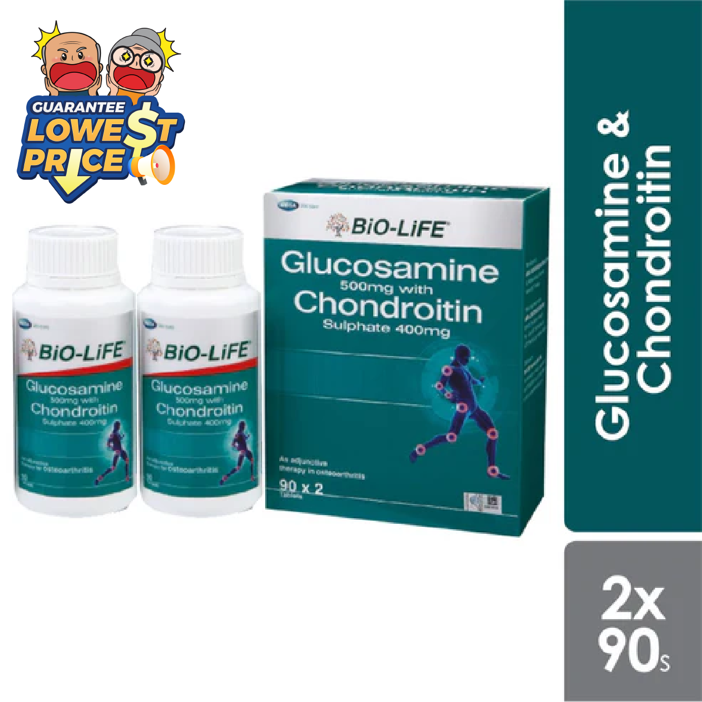Bio-life Glucosamine & Chondroitin 2x90s | Joint Health